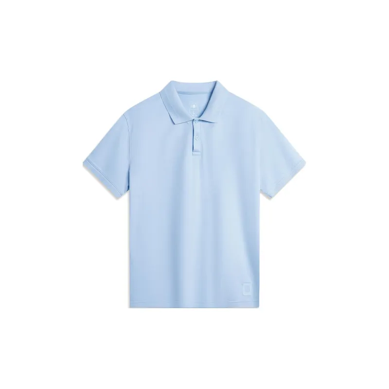 LiNing Sports Life Collection Polo Shirt Men's Clear Sky Blue-0