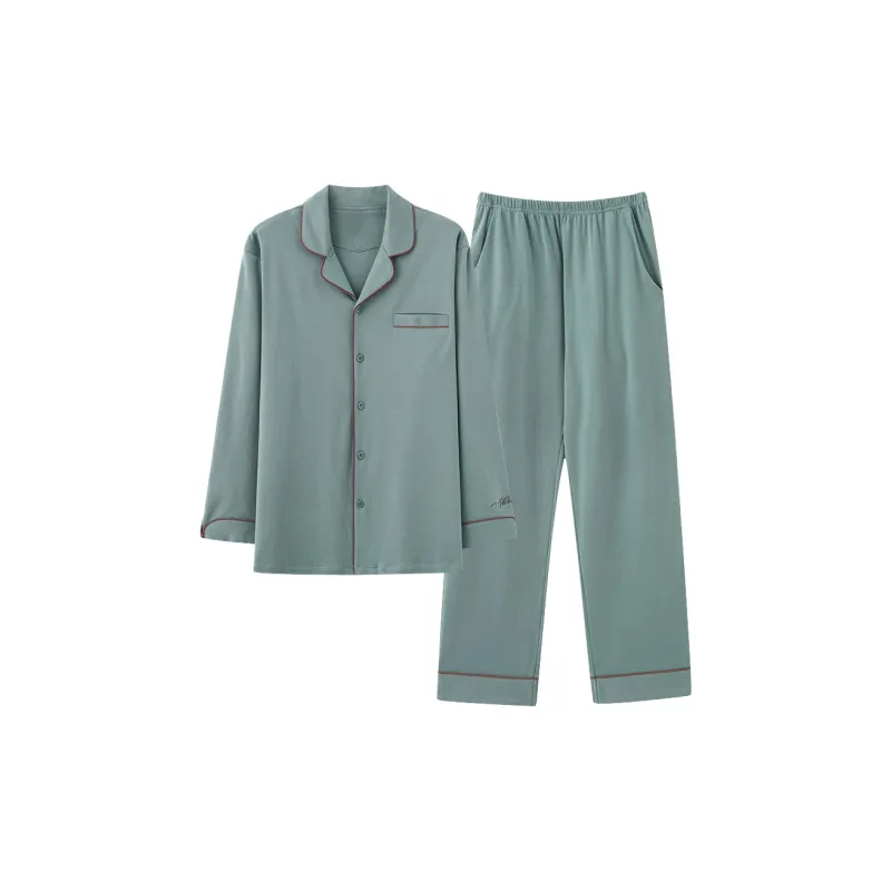 Ordifen Pajama Set Men's Light Green-0