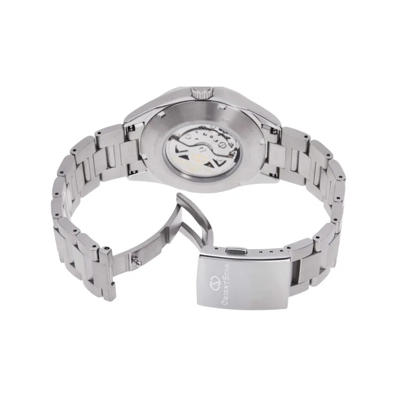 ORIENT STAR Automatic Mechanical Movement Steel Strap Watch 42mm Men's Watches Gray Dial RE AU0404N00B-2