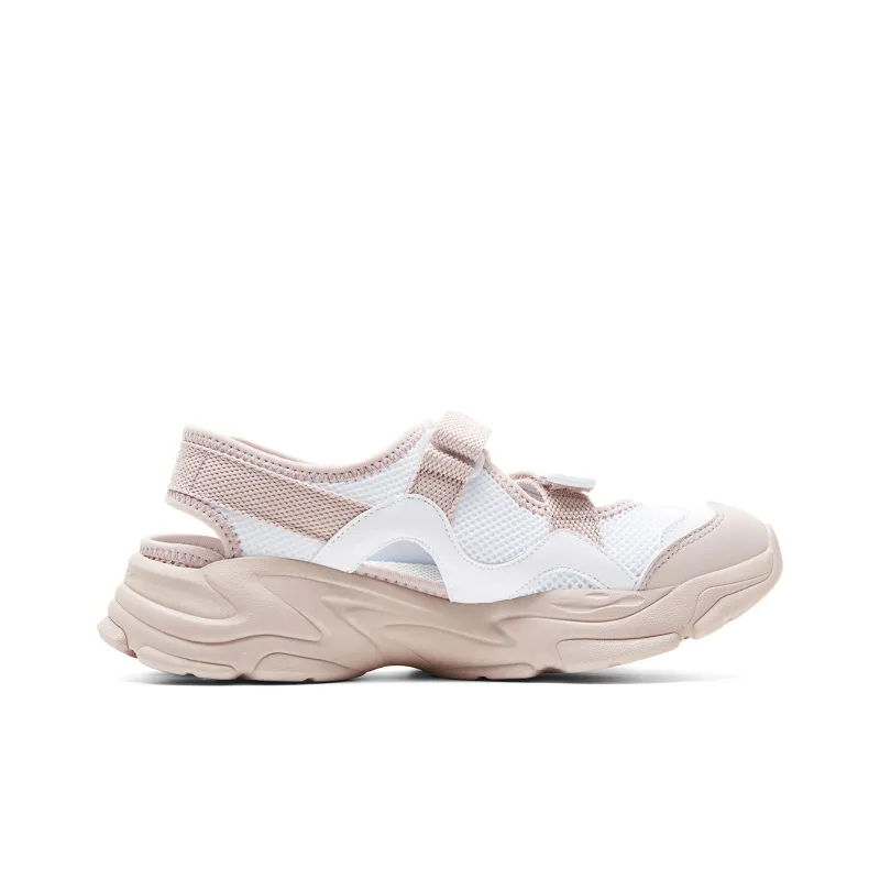 PEAK Mary Jane Sandal Beach Summer Slippers Women's White Pink-1