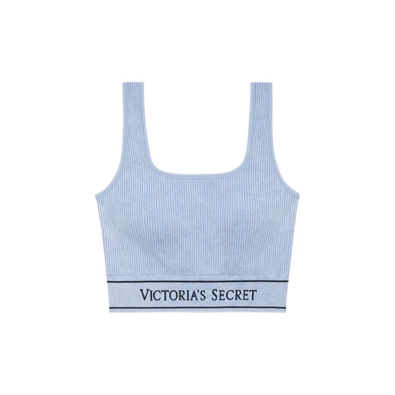 Victoria's Secret Tank Top Women's Denim Blue-0