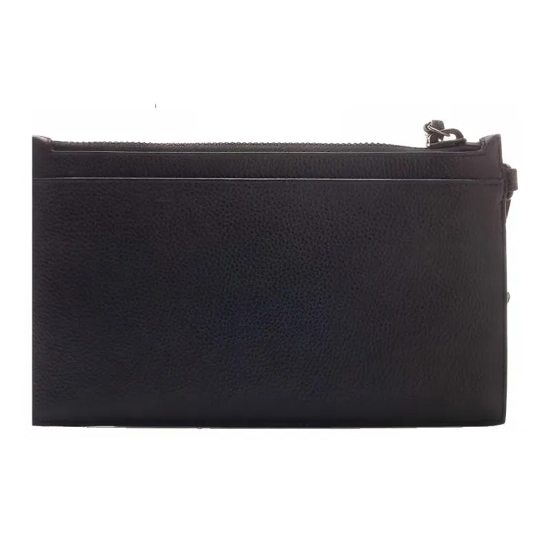 Balenciaga Neo Classic Leather Clutch Handbag Women's Black-1