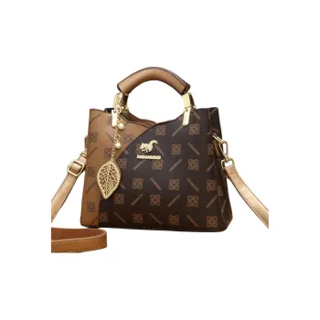 Weymond PU Shoulder Bag Crossbody Bag Handbags Women's Burgundy/Champagne
