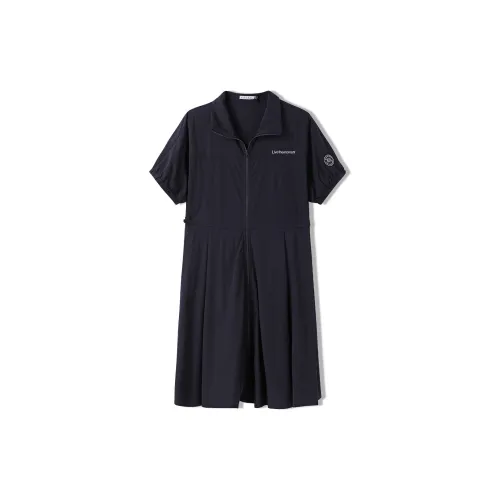 Elle Active Short-Sleeved Dresses Women's Navy Blue