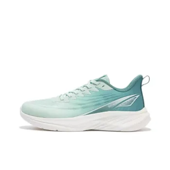 361° Cushioning, Wear Resistant Low Top Running Shoes Men's White Green