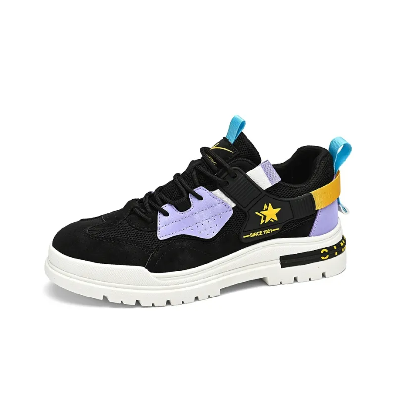 Binary Low Top Skateboard Shoes Men's Black-2