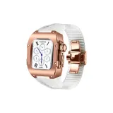 Rose Gold Case with Transparent Strap