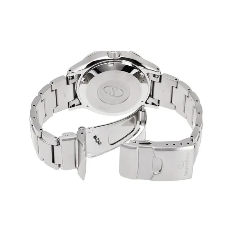 ORIENT STAR Automatic Mechanical Movement Steel Strap Watch Men's Watches Green Dial RE AU0307E00B-3