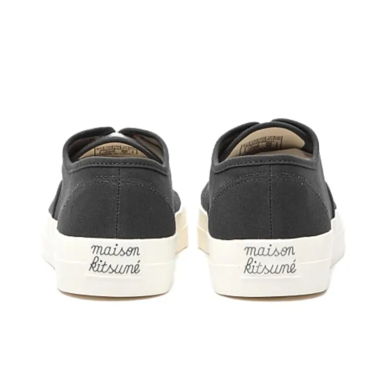 Maison Kitsune Slip Resistant Low Top Skateboard Shoes Men's Black-4