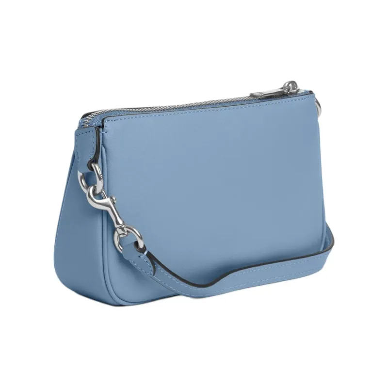 COACH Nolita Cow Leather One Shoulder Handbag Trumpets Women's Cornflower Blue Wild Multicolor-1