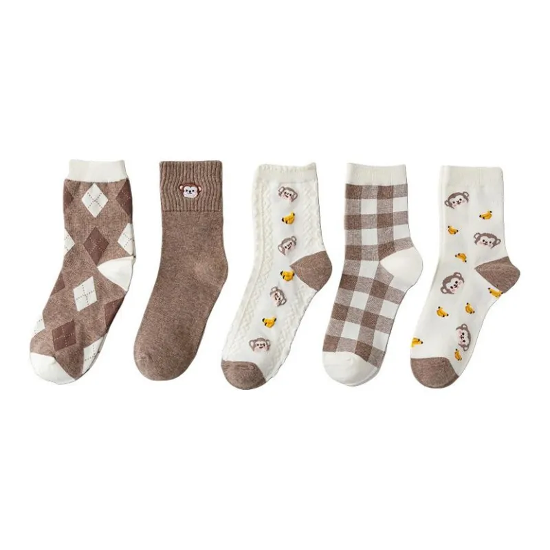 2323 Mid Calf Socks Women's 5 Pack-7