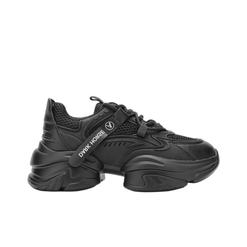 AOKANG Low Top Chunky Sneakers 6.9cm Women's Black-1