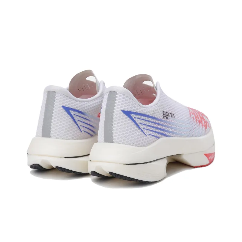 DESCENTE DELTA Cushioned Slip Resistant Breathable Low Top Running Shoes Unisex White Red-2