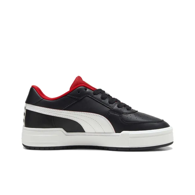 PUMA Scuderia Ferrari CA Pro Anti Slip Wear Resistant Low Top Skateboard Shoes Unisex Black White-1