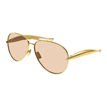 Bottega Veneta Aviator Frame Sunglasses