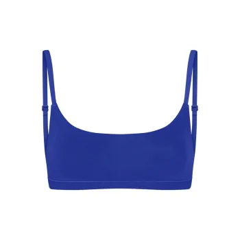 SKIMS COTTON JERSEY SCOOP BRALETTE Bra Women's Cobalt/Co