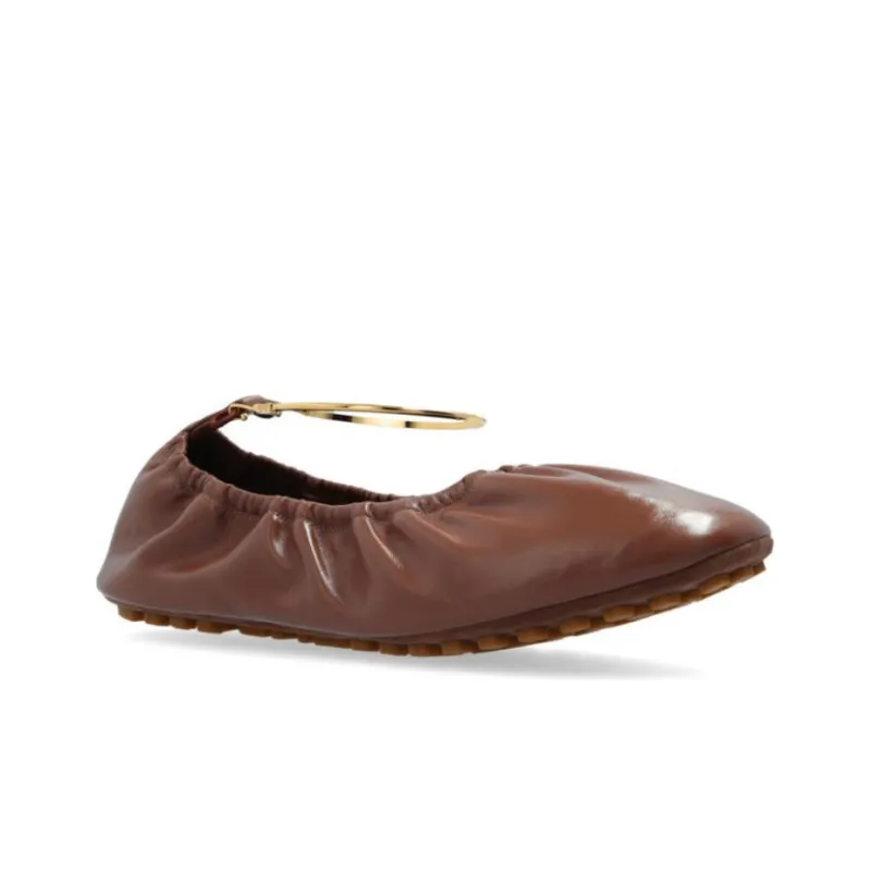 FENDI Ruched-Detail Ballerina Flats Women's-2