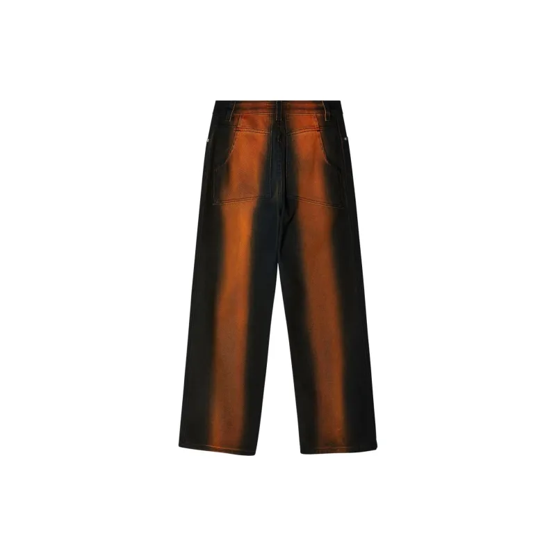 ECKHAUS LATTA Bleached Wide leg Jeans-1