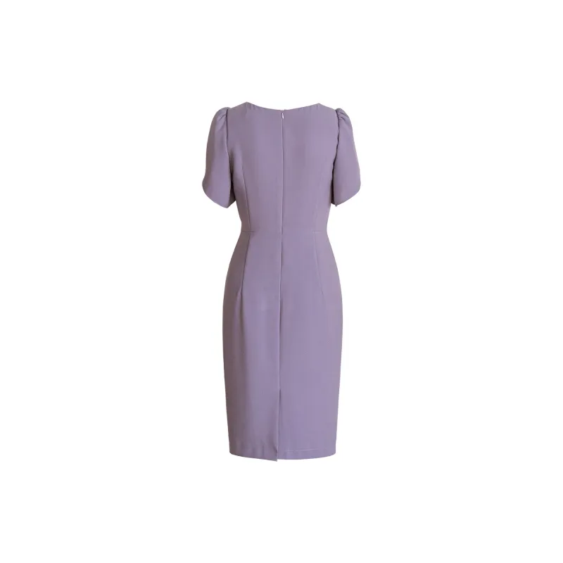 ROEYSHOUSE Short Sleeved Dresses Women's Taro Purple-1