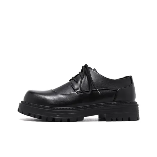 Lady's House Dress Shoes Men Low-Top Black