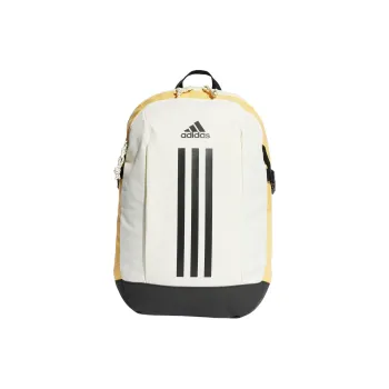 Adidas Recycled Polyester Backpack Unisex Ivory White Light Yellow & Black