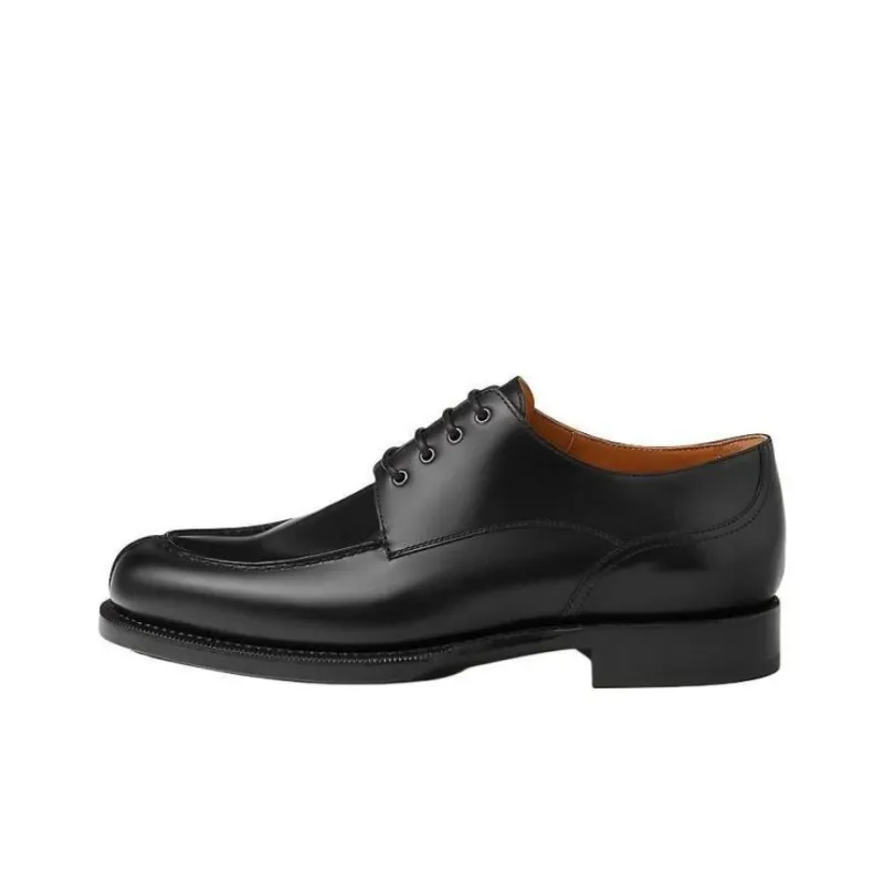 HERMES Influence Dress Shoes Men's Black-0