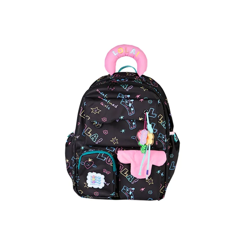 LOLA DESIGN Polyester Backpack Regular Women's Multicolor-2