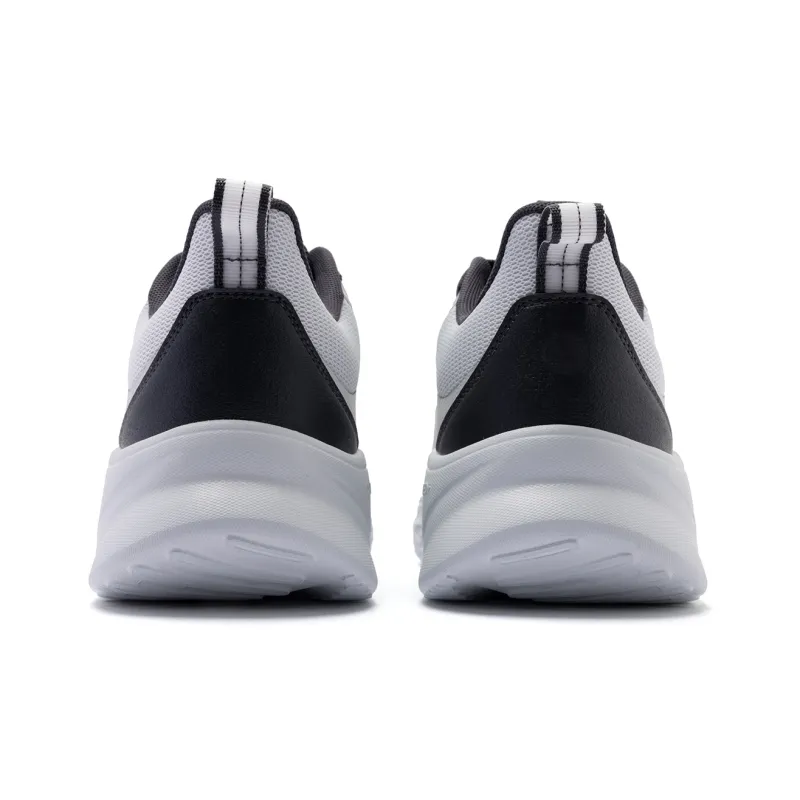 QIAODAN Cushioned Slip-Resistant Low-Top Running Shoes Men's Gray Silver-4