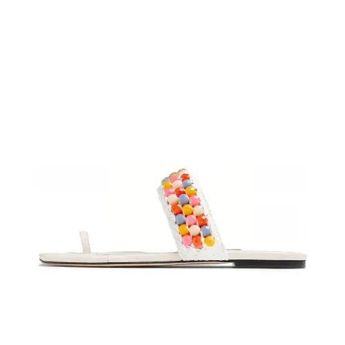 Jimmy Choo Amoure Beaded Flat Sandals