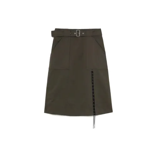 3.1 phillip lim A-line Belted-waist Midi Skirt