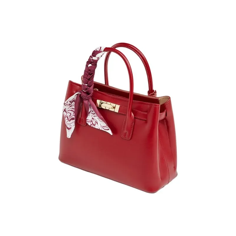 YEARCON Synthetic Leather Shoulder Bag, Handbag Tubas Women's Burgundy-2