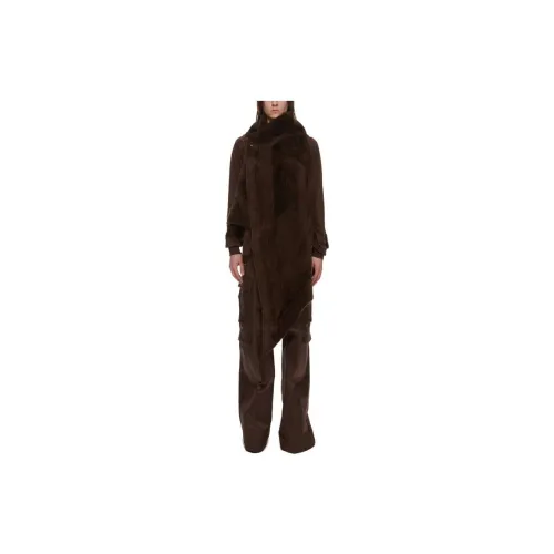 RICK OWENS Vests Men Brown