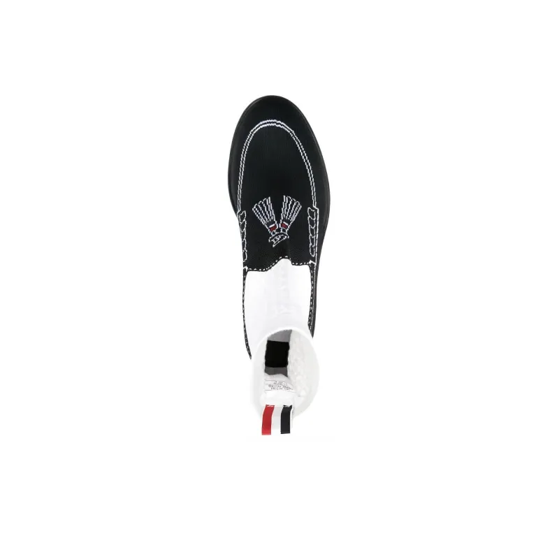 THOM BROWNE Tassel Loafer Sock Boots-3