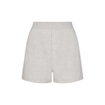 SKIMS COTTON RIB LOOSE BOXER Boxer Shorts Women's 1 Pack Light Heather Grey