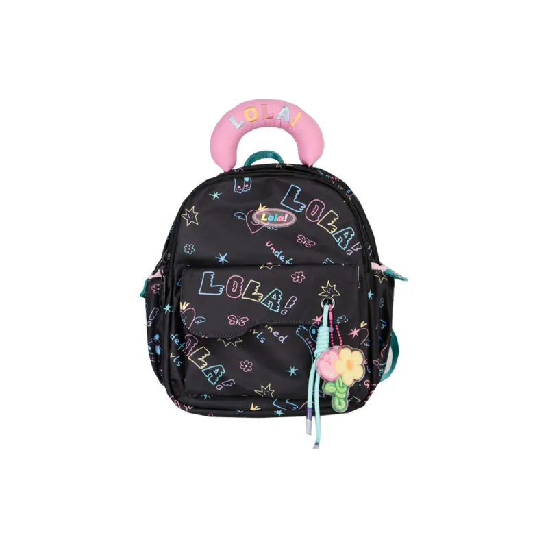 LOLA DESIGN Polyester Backpack Regular Women's Multicolor-3