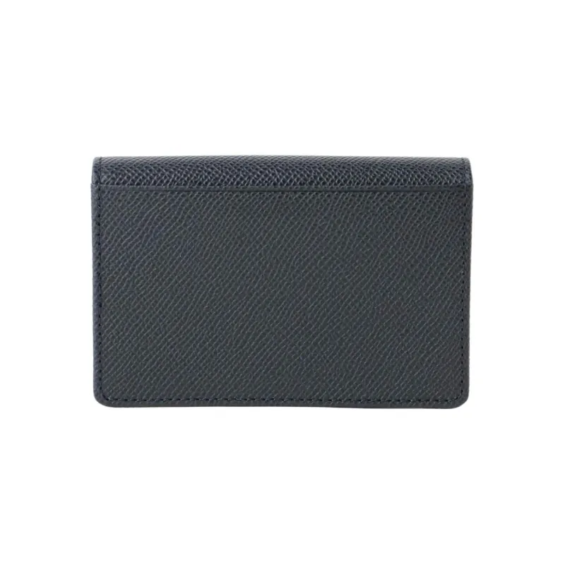 Beams Cow Leather Wallets Card Holders Men's Marine Blue-1