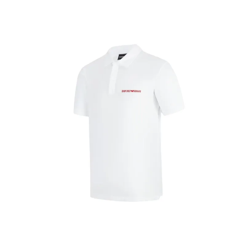 EMPORIO ARMANI SS24 Polo Shirt Men's White-2