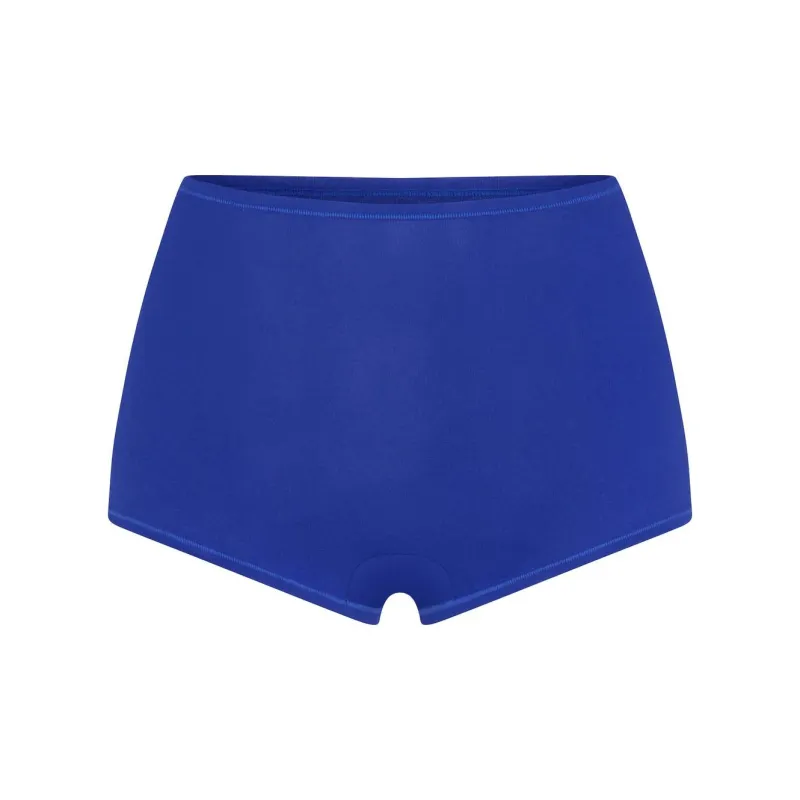 SKIMS COTTON JERSEY BOY SHORT Boxer Shorts Women's 1 Pack Cobalt/Co-0