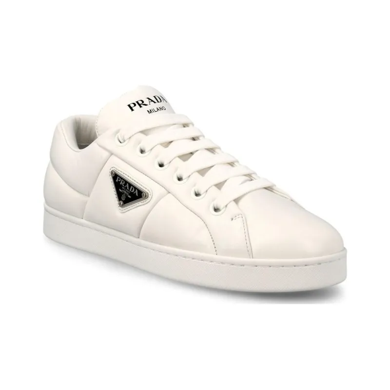 PRADA Padded Nappa Leather Sneakers 'White' Women's-2