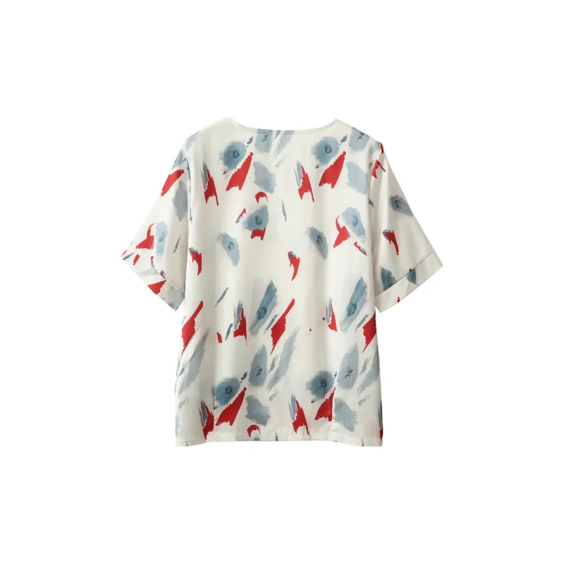 Huagaa Shirts Women's Red-1
