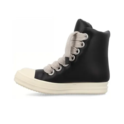 RICK OWENS Luxor Jumbo Lace Padded Sneaks Black Milk Women's