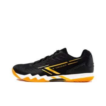 DECATHLON Cushioning Wear-Resistant Low-Top Table Tennis Shoes Men's Black Gold