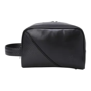 DESCENTE Polyester, Synthetic Leather Handbag Unisex Black