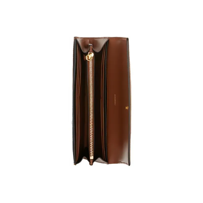 Burberry Canvas Wallet Women's Brown-4