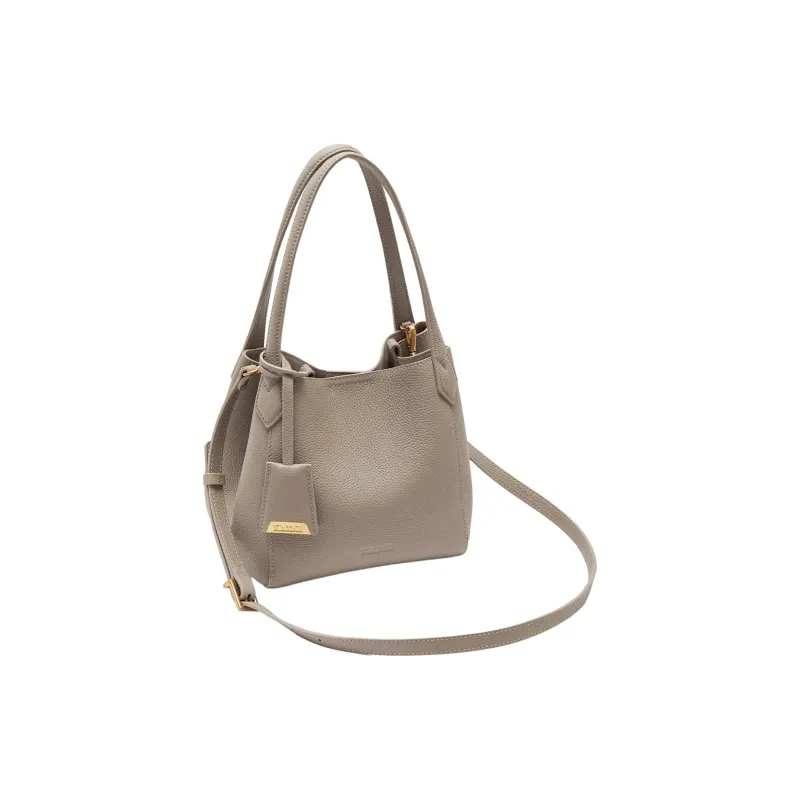 Staccato Cow Leather Shoulder Bag Regular Women's Pink Diamond/Glacier Blue/Oat Milk/Parchment Paper-22