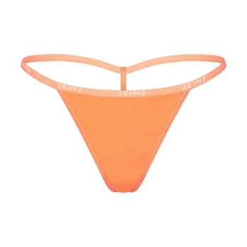 SKIMS COTTON LOGO STRING THONG Underpants Women's 1 Pack APRICOT/Apricot