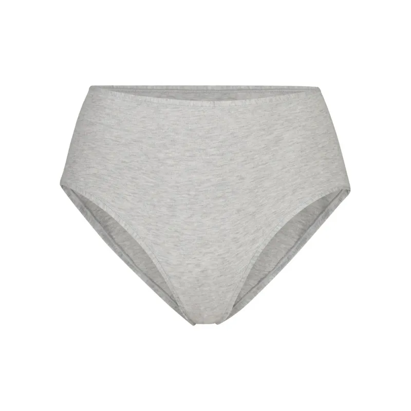 SKIMS COTTON JERSEY FULL BRIEF Underpants Women's 1 Pack Light Heather Grey-0