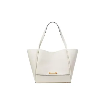 Kate Spade Litchi Grain Leather Tote Bag, Shopping Bag, Shoulder Bag, Crossbody Bag, Handbag Women's Radiant White