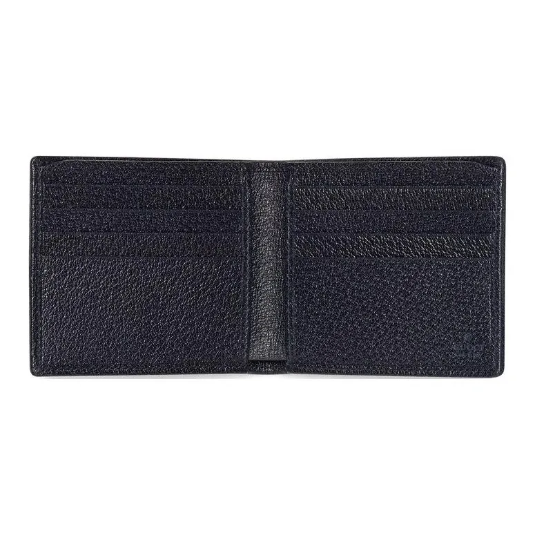 GUCCI Valentine's Day Collection Canvas With Leather Card Holder Canvas Bag Wallet Men's Red/Blue-4
