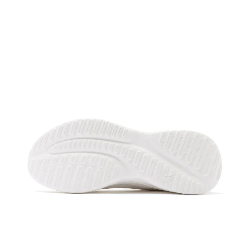QIAODAN Cushioned Slip Resistant Low Top Running Shoes Men's White Red-5